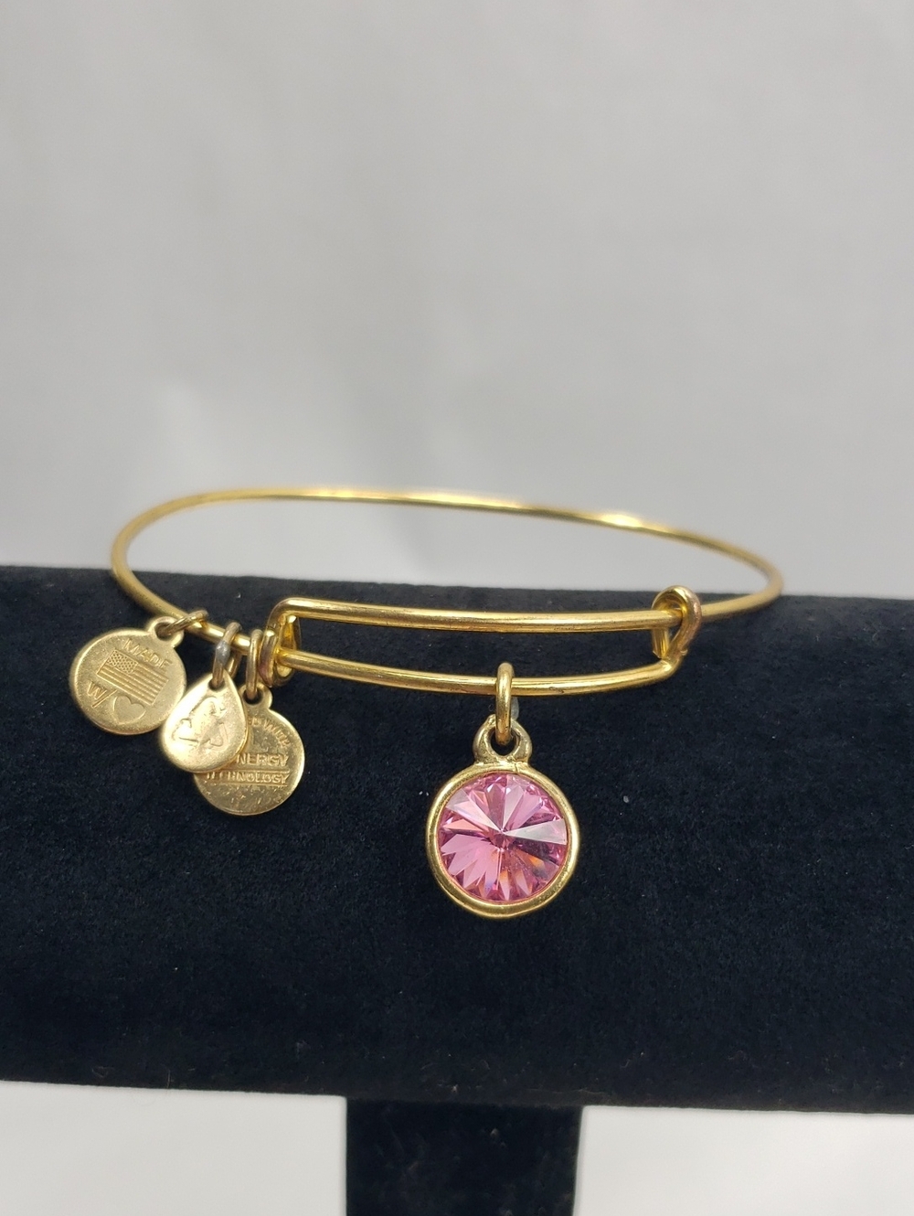 Alex and Ani Gold Tone Birthstone Bracelet